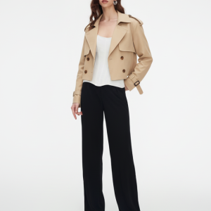 Athena Cropped Trench Coat